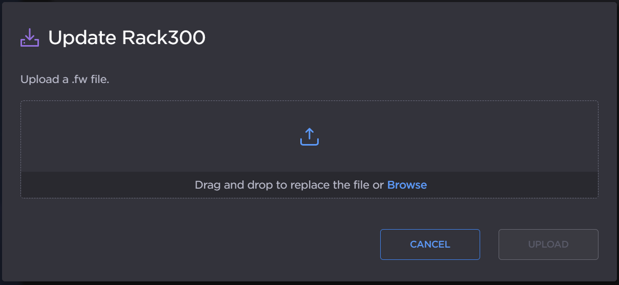 Upload dialog