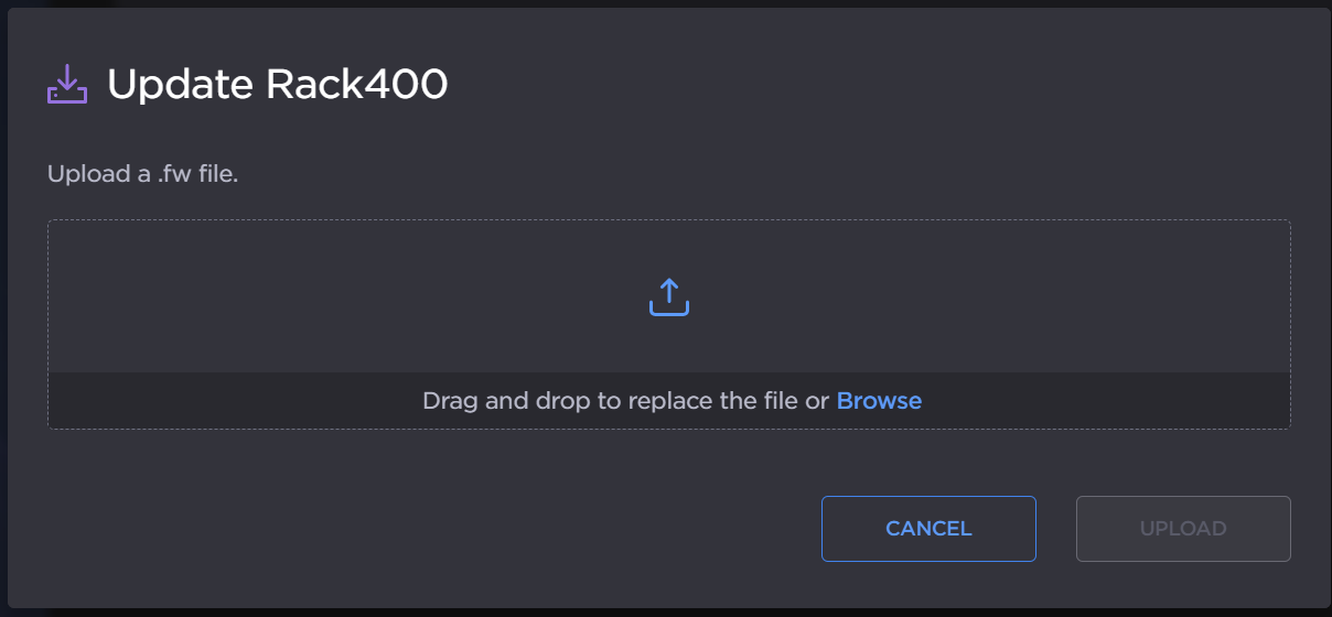 Upload dialog