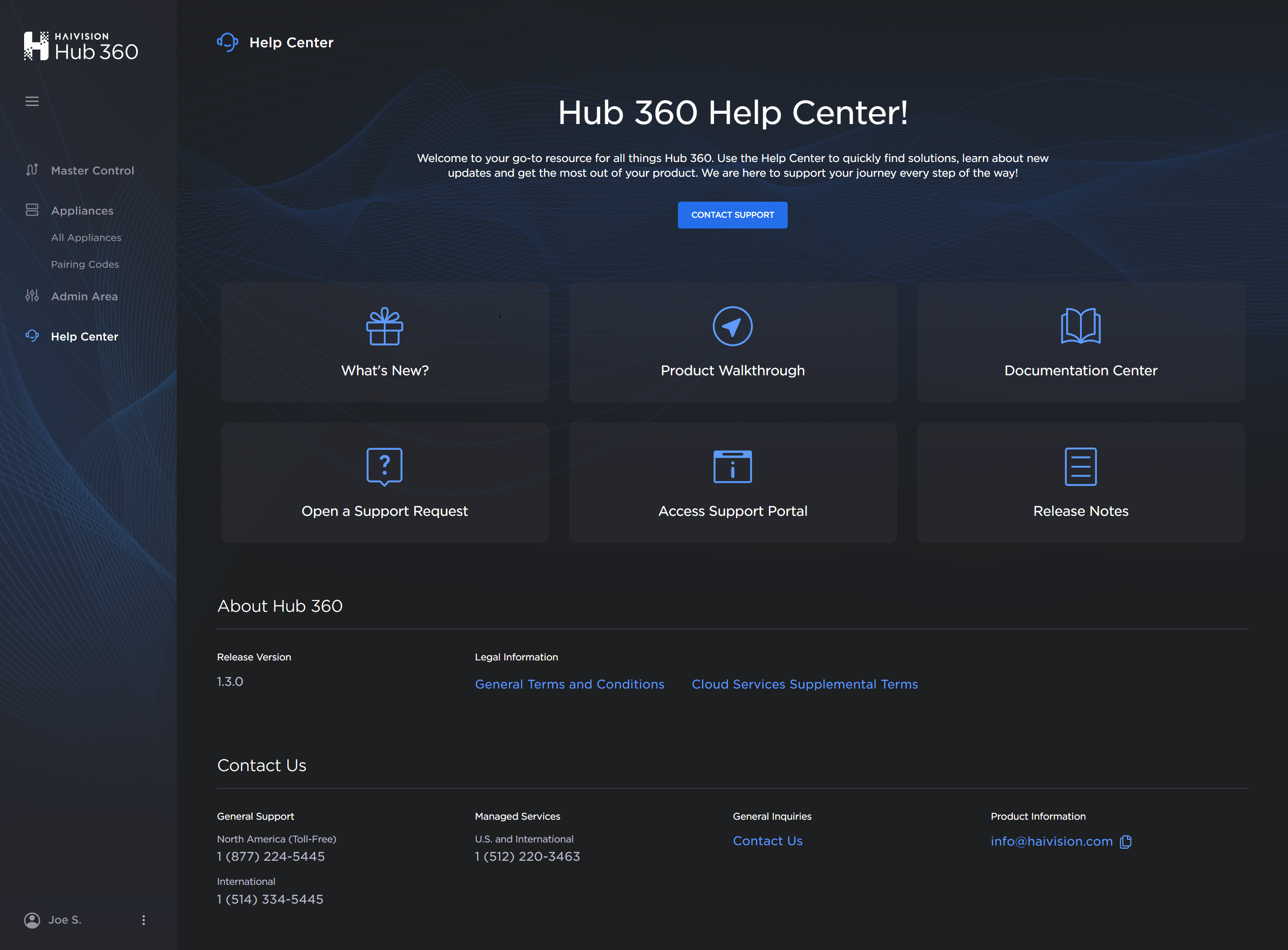 Help Center page