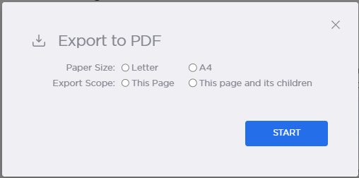 PDF dialog