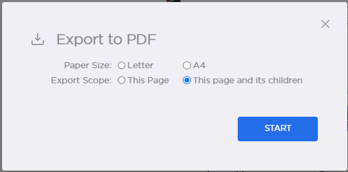 PDF dialog