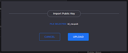 Upload Public Key