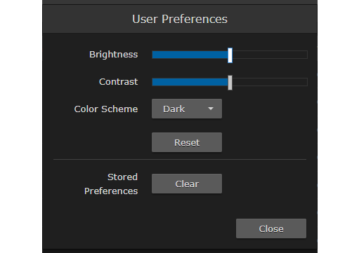 User Preferences dialog