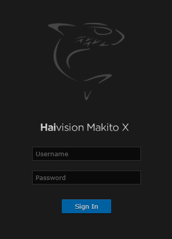 Makito X Web Sign-In
