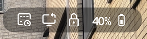 Lock Icon on Top Bar