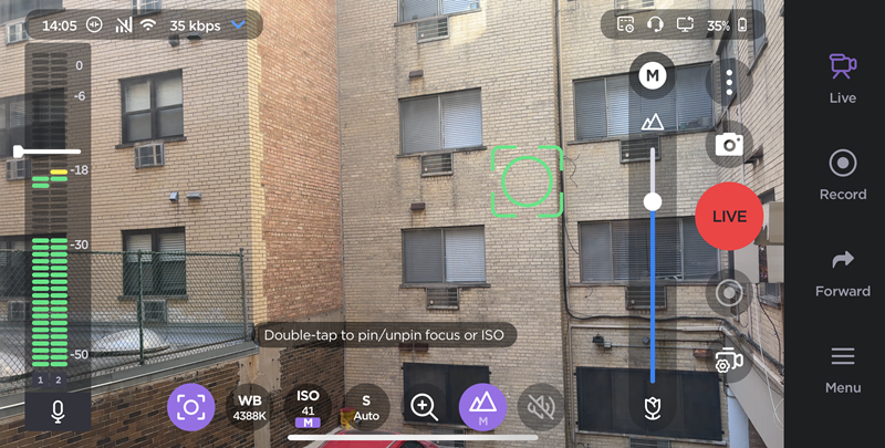 Manually Adjust Focus and ISO Reticles