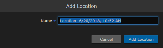 Add Location Dialog