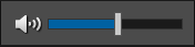Volume slider