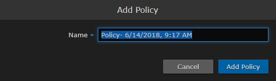 Add Policy Dialog