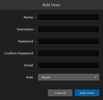 Add User Dialog