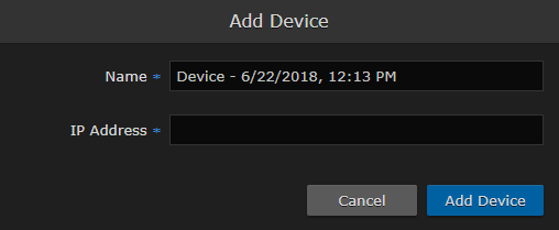 Add Device Dialog