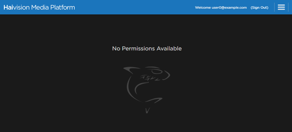 No Permissions Available