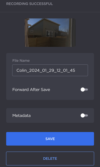 Recording Capture Prompt