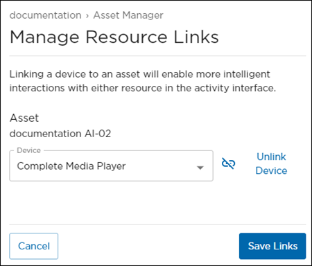 Resource Links Panel