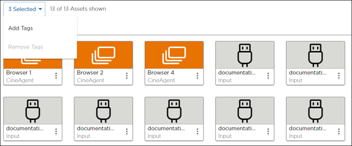 Asset Multiselect