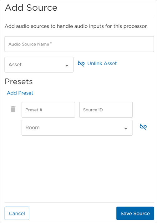 Add Source Panel