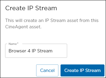 IP Stream Name