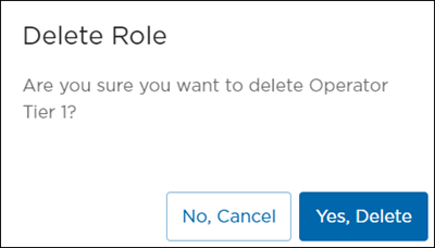 Delete Role Confirmation Prompt