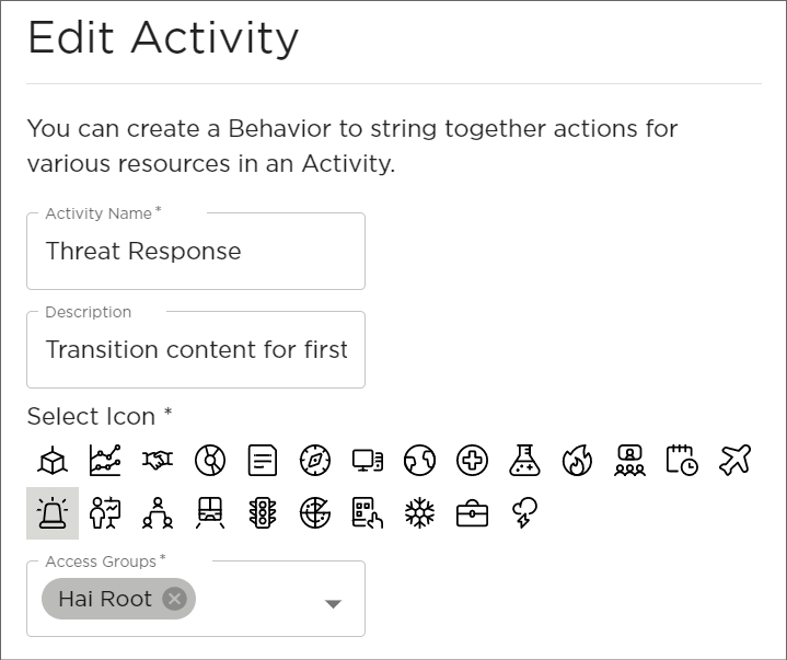 Edit Activity