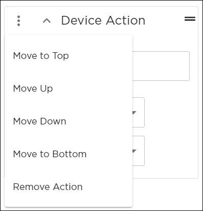 Action Move Options