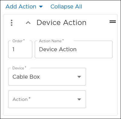 Device Action Example