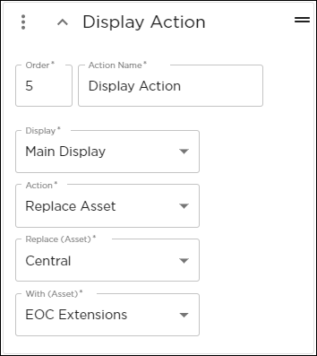 Replace Asset Display Action