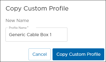 Copy Custom Profile Modal