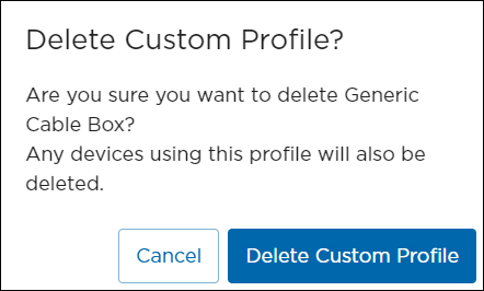 Delete Custom Profile Confirmation Prompt