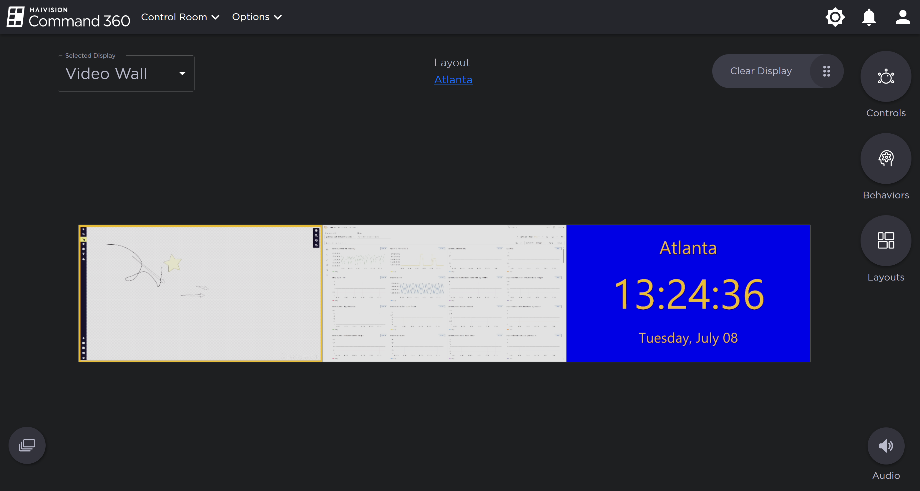 Display with Live View Applied