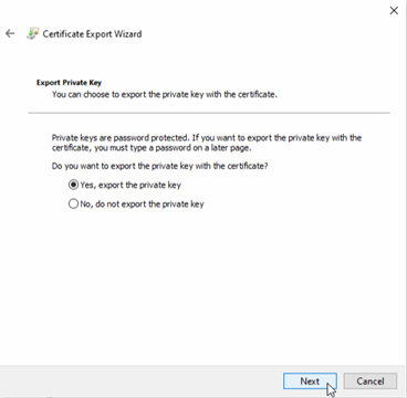Export Private Key
