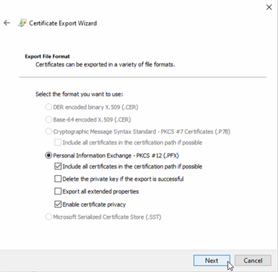 Personal Information Exchange