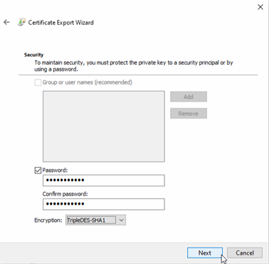 Certificate Encryption