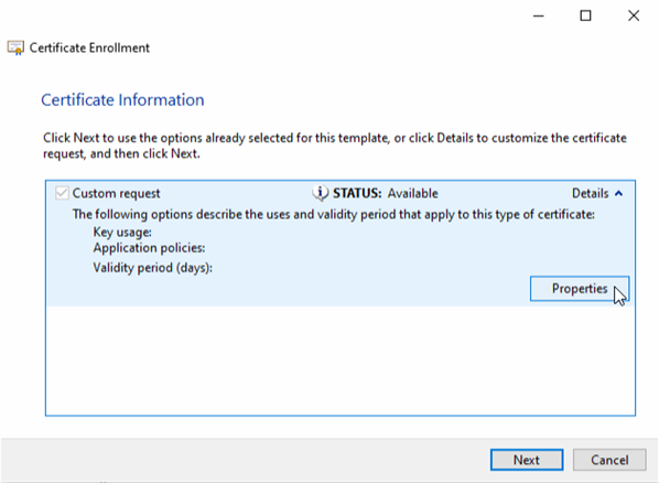 Certificate Details