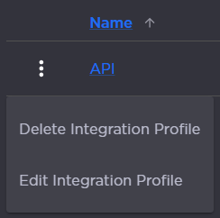 Integration Profile Options