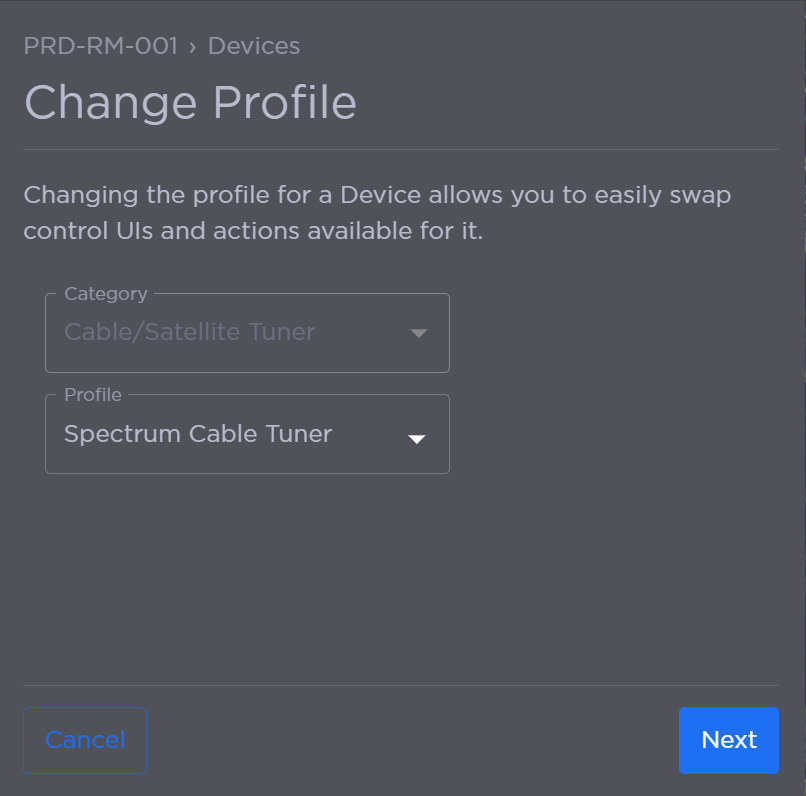 Change Profile