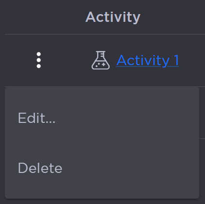 Activity Options