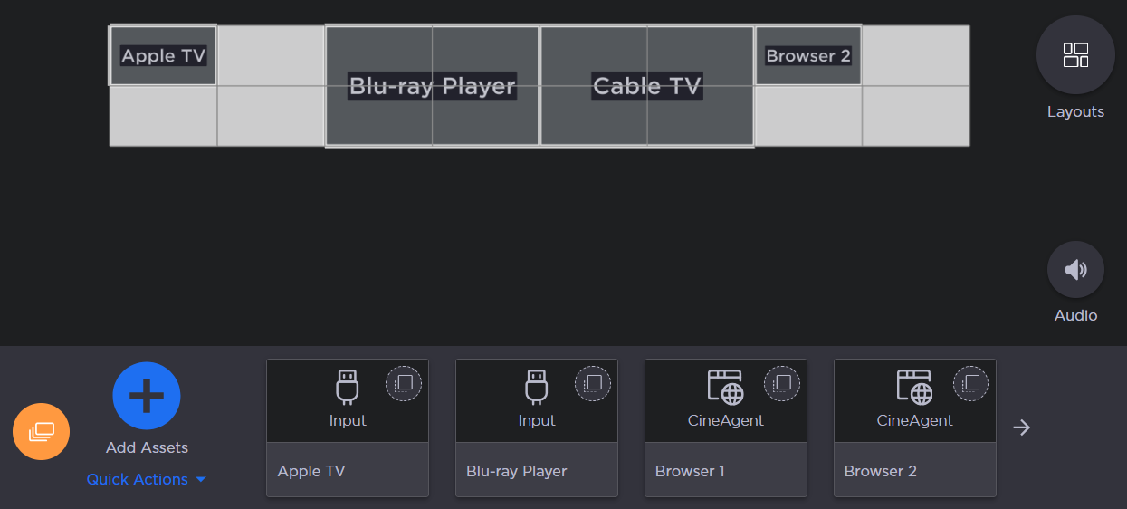 Example Asset Tray