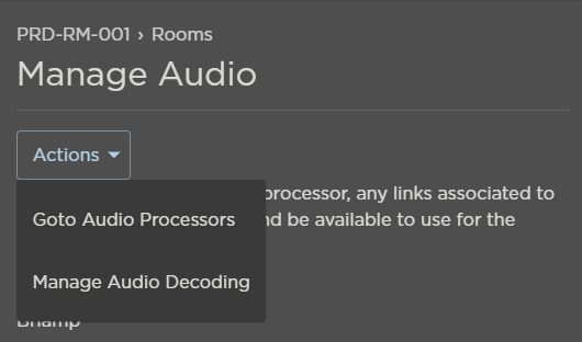 Audio Actions