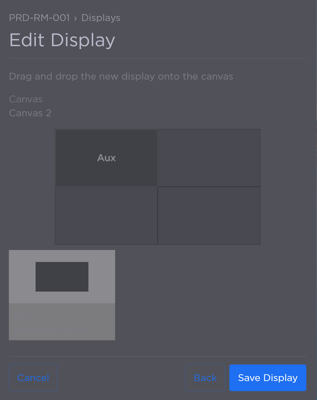 Display Allocation
