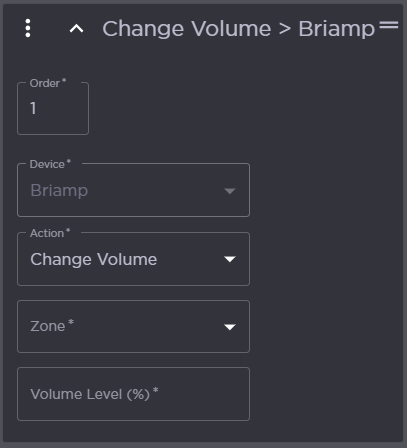 Change Volume Action