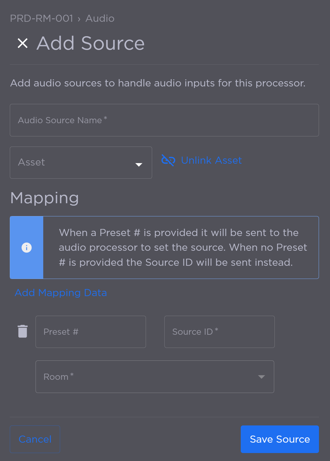 Add Source Fields